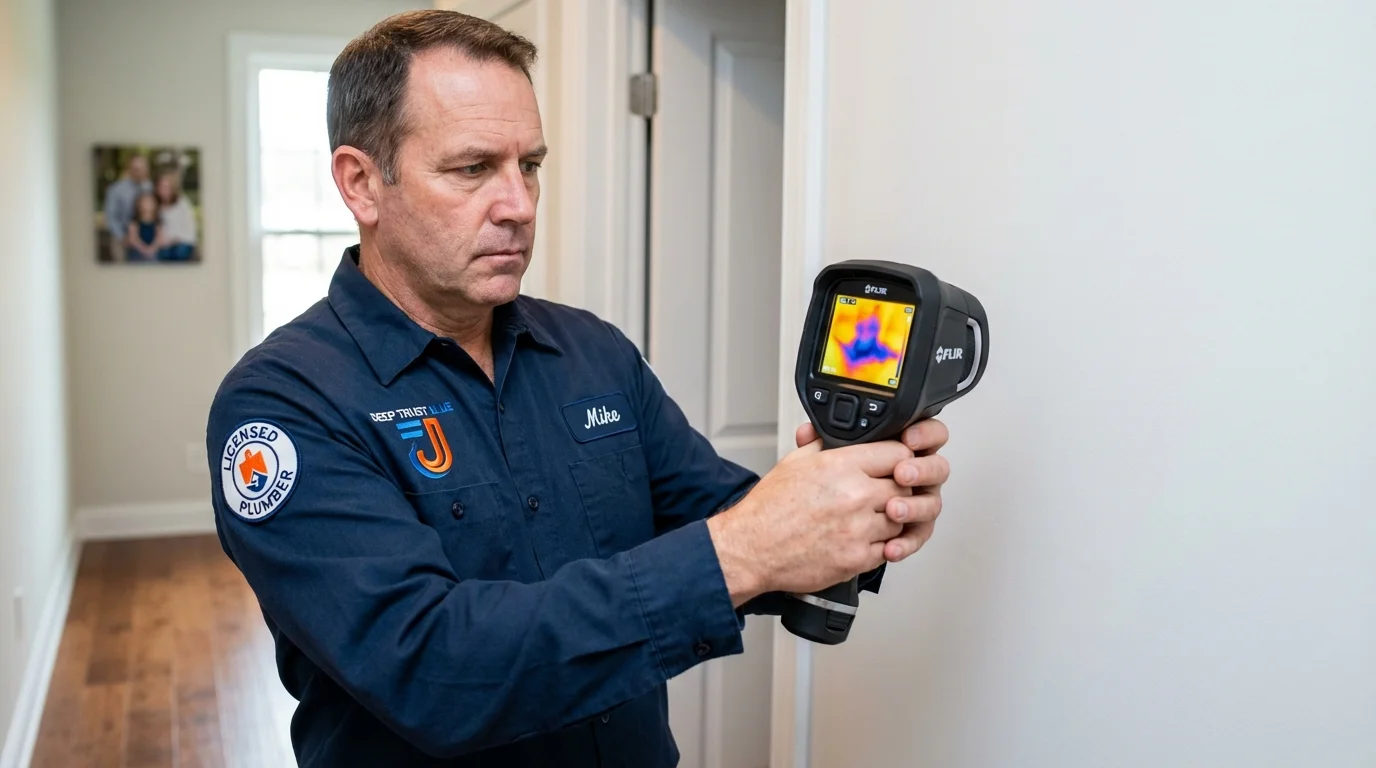 Thermal imaging leak detection by Johns Plumbing LLC in Denver